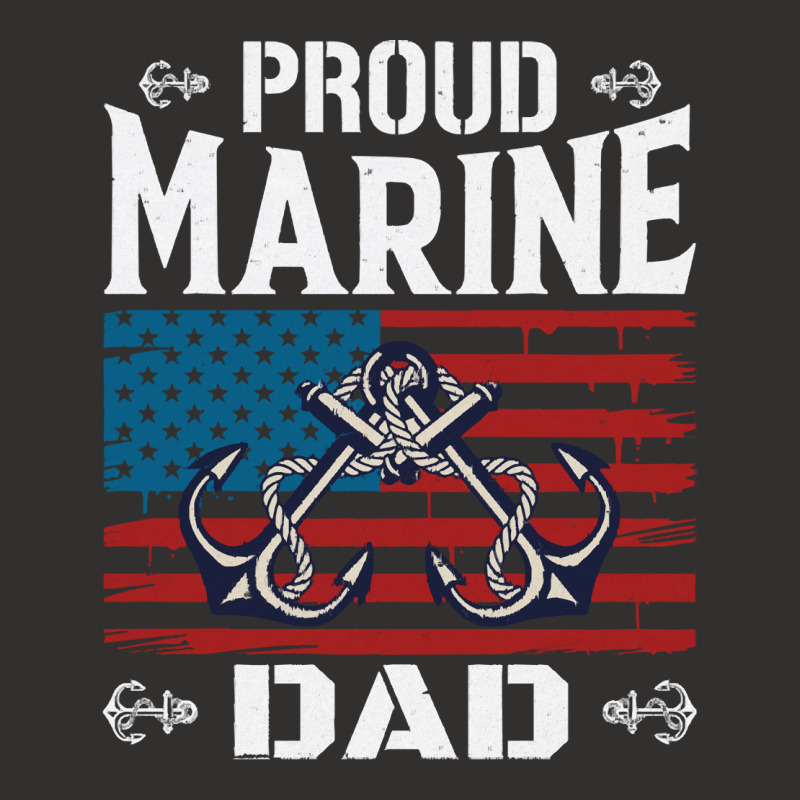 Marine Dad Proud Marine Dad United States Of America Military Champion Hoodie by kerchingparticular | Artistshot