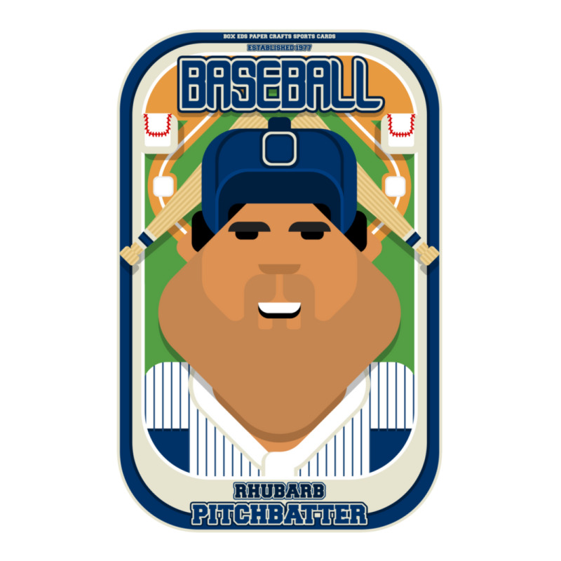  Baseball Blue Pinstripes - Rhubarb Pitchbatter