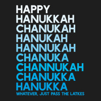 Happy Hanukkah Jewish Holiday Chanukah Menorah Dreidel Classic T-shirt | Artistshot