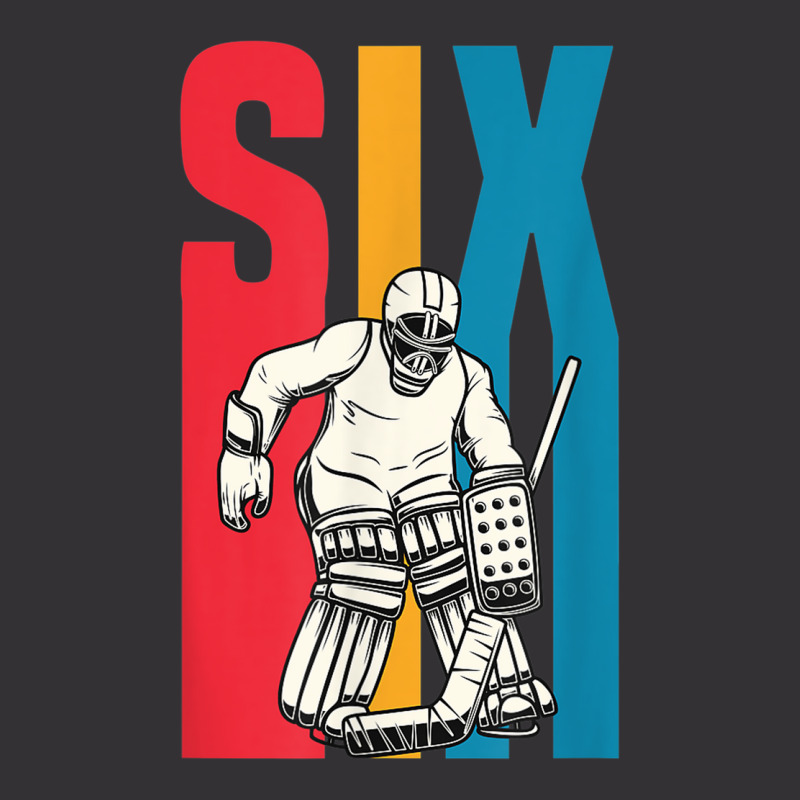 Retro 6 Year Old Ice Hockey Goalie 6th Birthday Party Supply Vintage Short | Artistshot