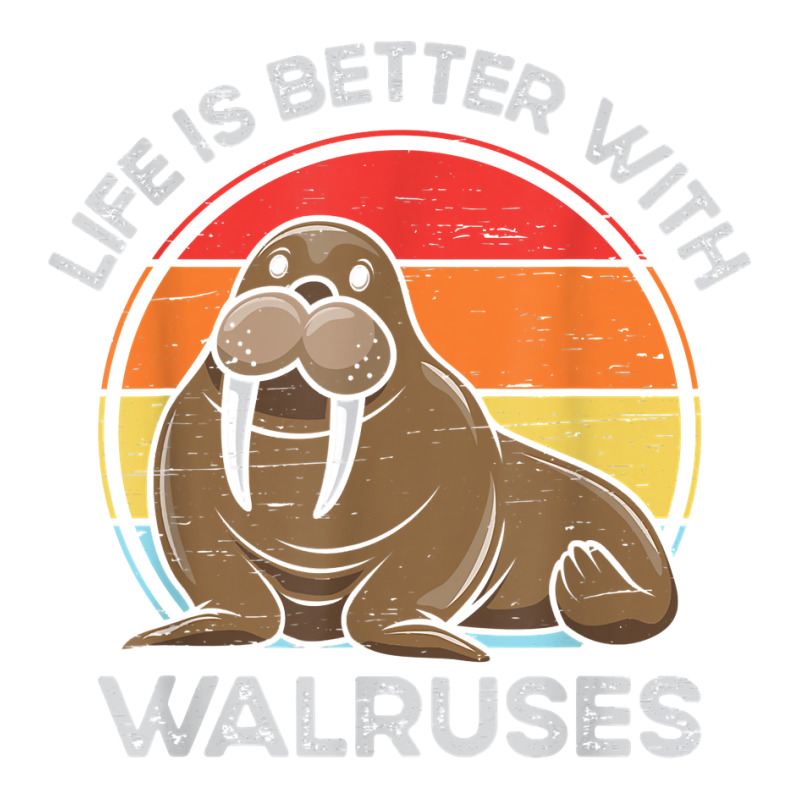 Life Is Better With Walruses Tusk Whiskers Marine Mammals T Shirt Youth Sweatshirt | Artistshot