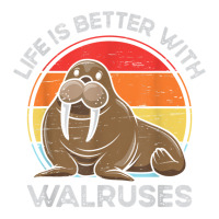 Life Is Better With Walruses Tusk Whiskers Marine Mammals T Shirt Youth Zipper Hoodie | Artistshot