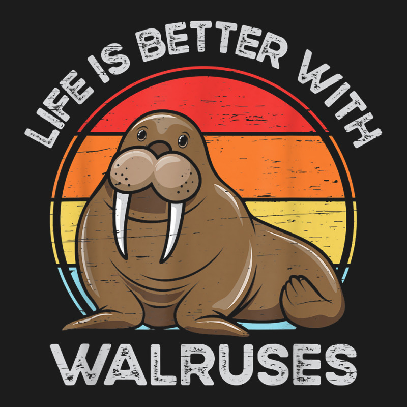 Life Is Better With Walruses Tusk Whiskers Marine Mammals T Shirt Hoodie & Jogger Set | Artistshot