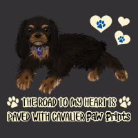 Cavalier King Charles Spaniel The Road To My Heart Is Paved With Caval Vintage Hoodie And Short Set | Artistshot