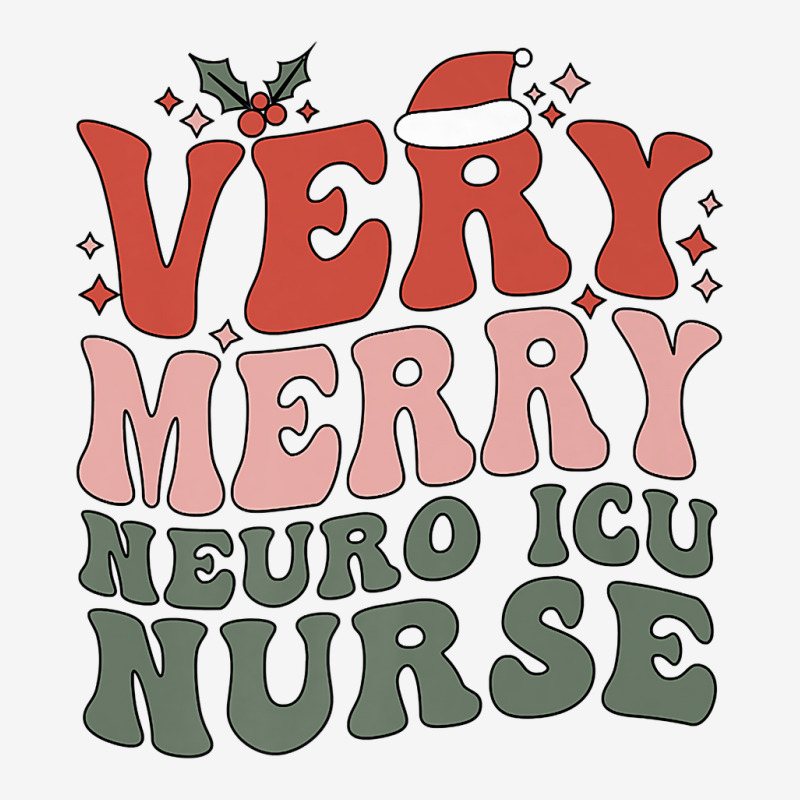 Merry Neuro Icu Nurse Christmas Neuro Icu Nursing Xmas Party Premium T Portrait Canvas Print | Artistshot