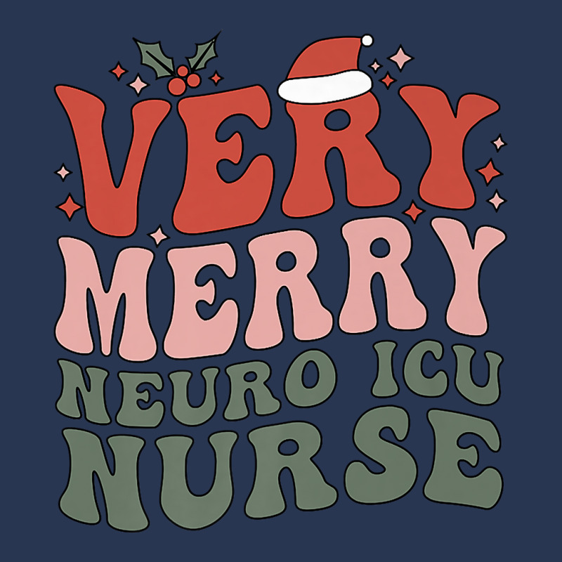 Merry Neuro Icu Nurse Christmas Neuro Icu Nursing Xmas Party Premium T Men Denim Jacket | Artistshot