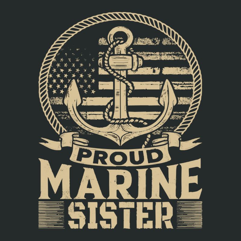 Marine Sister Proud Marine Sister United States Of America Military (2 Women's Triblend Scoop T-shirt by kerchingparticular | Artistshot