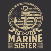 Marine Sister Proud Marine Sister United States Of America Military (2 Vintage Hoodie | Artistshot