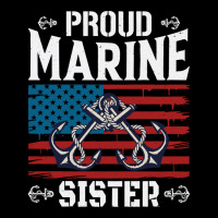 Marine Sister Proud Marine Sister United States Of America Military (3 Men's Long Sleeve Pajama Set | Artistshot