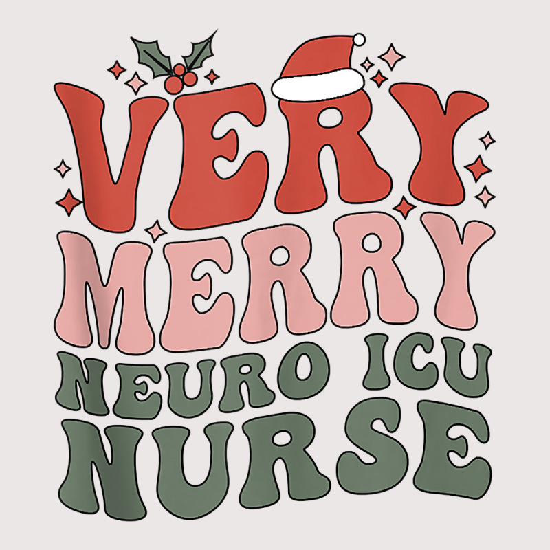 Merry Neuro Icu Nurse Christmas Neuro Icu Nursing Xmas Party Tank Top Pocket T-shirt | Artistshot