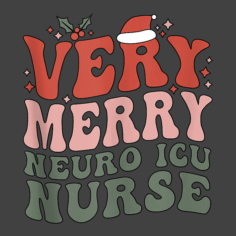 Merry Neuro Icu Nurse Christmas Neuro Icu Nursing Xmas Party Tank Top Vintage T-shirt | Artistshot