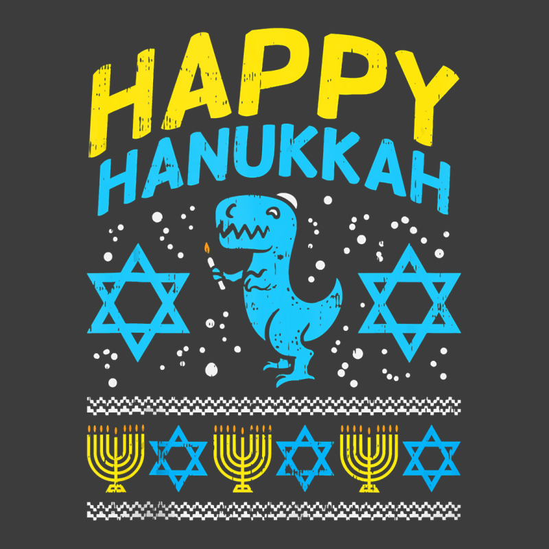 Happy Hanukkah Jewish Trex Ugly Chanukah Sweater Boy Gift Men's Polo Shirt by Cardenas | Artistshot