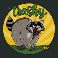 Raccoon - Trashy But Cute-icwag Women's Triblend Scoop T-shirt | Artistshot