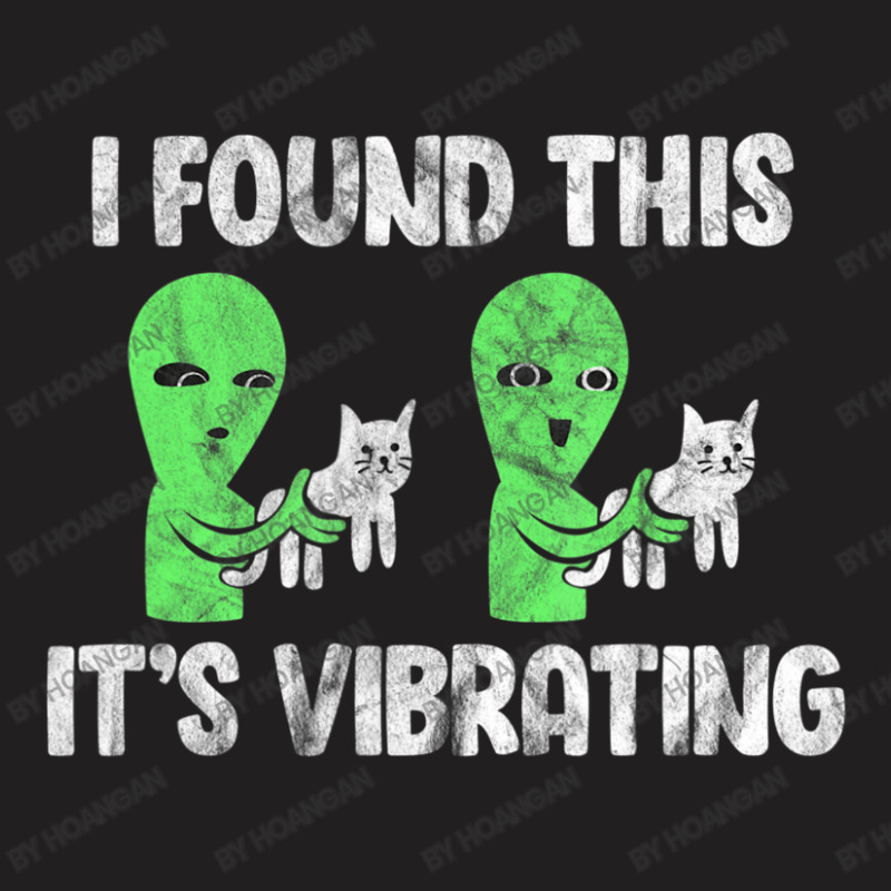 I Found This It's Vibrating Cat Alien Vintage T-shirt | Artistshot