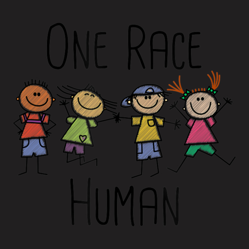 One Race Human Anti Racism Diversity Day T-Shirt by cm-arts | Artistshot