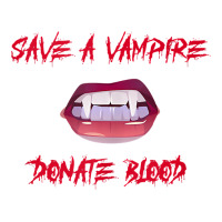 Vampire Teeth   Save A Vampire Donate Blood Halloween Tank Top Baby Tee | Artistshot