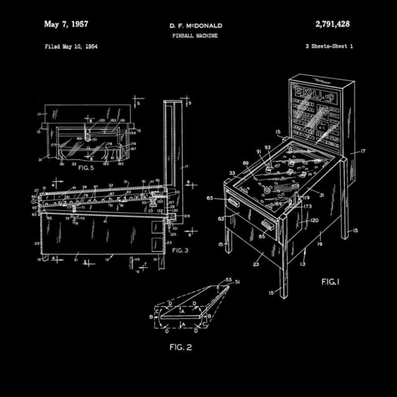 Classic Retro Pinball Pinball Patent Gift Unisex Jogger | Artistshot