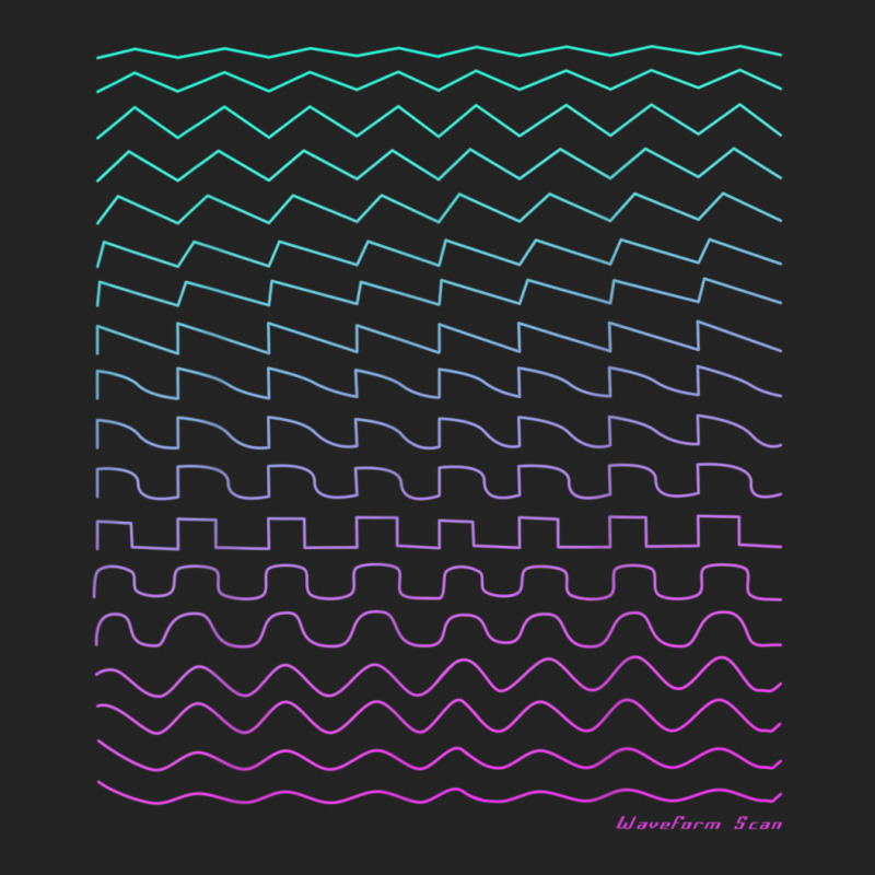 Synthesizer Waveform 3/4 Sleeve Shirt | Artistshot