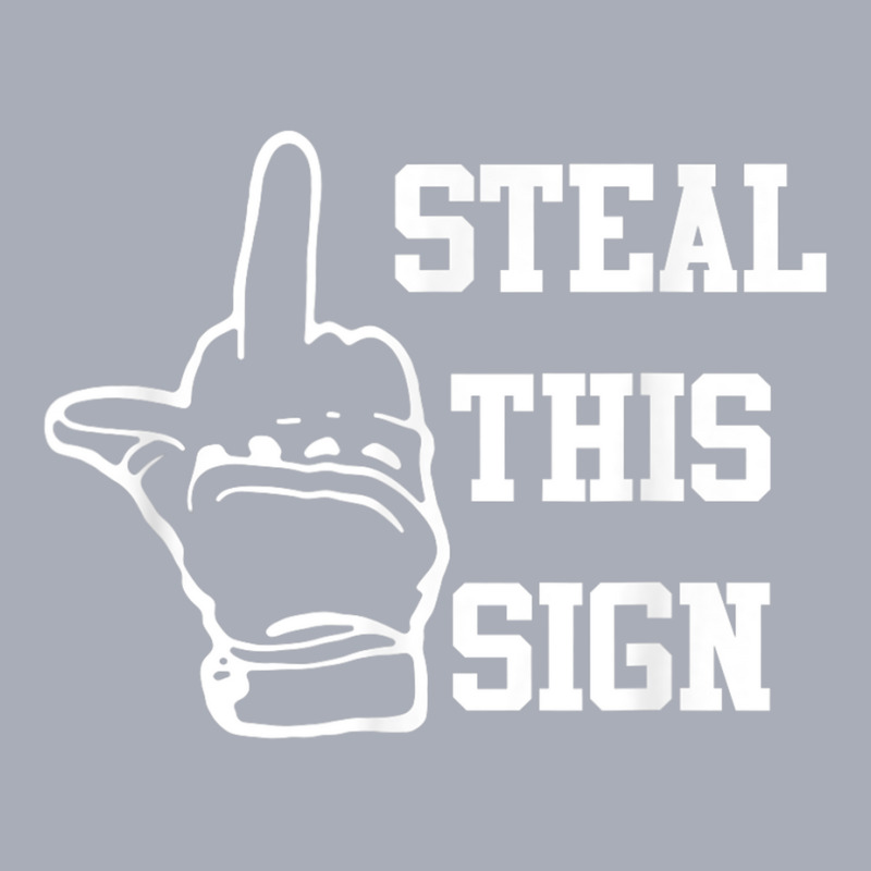 Steal This Sign Middle Finger Houston Asterisk Baseball Gift Tank Dress by jesusvega | Artistshot