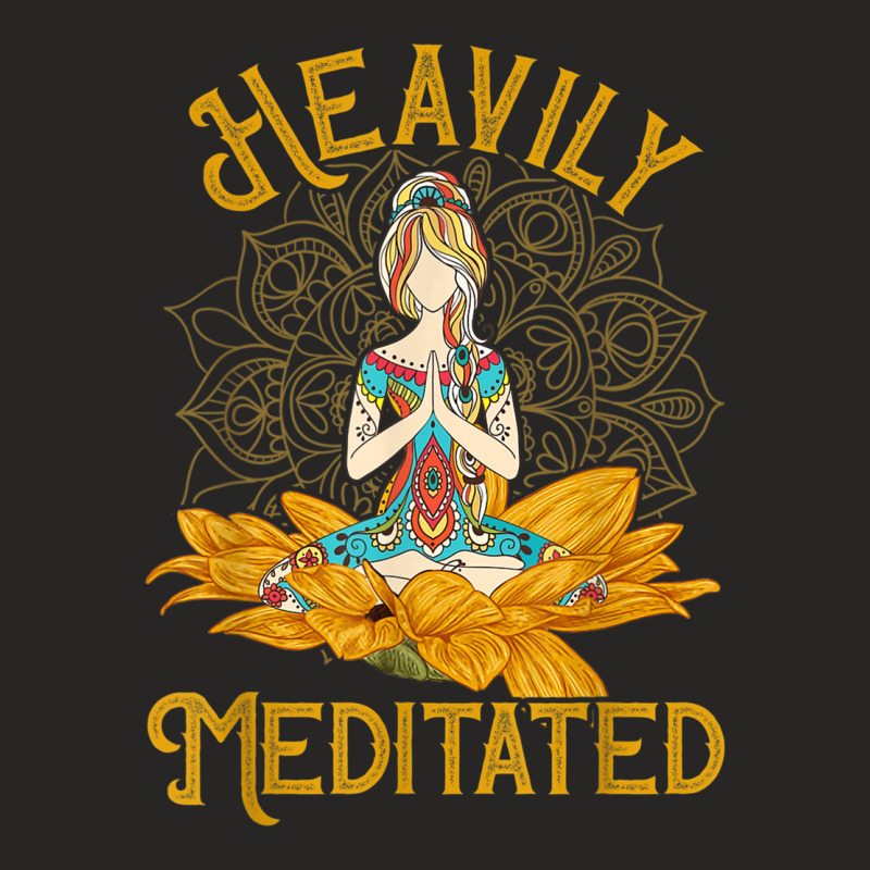 Vintage Heavily Meditated Yoga Meditation Spiritual Warrior Ladies Fitted T-Shirt by StarActon | Artistshot