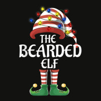 Bearded Elf Lights Funny Matching Family Christmas Party Paj Scorecard Crop Tee | Artistshot