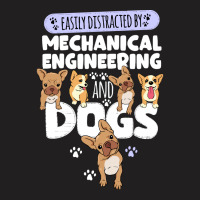 Mechanical Engineering Mechanical Engineering And Dogs T-shirt | Artistshot