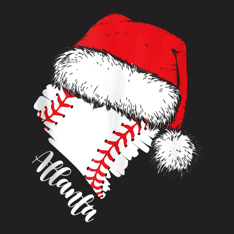 Atlanta Baseball Heart Santa Hat Merry Xmas Tank Top T-Shirt by hapusajehae | Artistshot