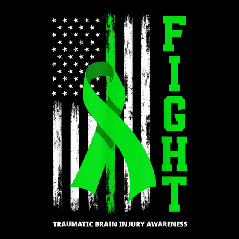 American Us Flag Fight Traumatic Brain Injury Awareness Adjustable Cap by AmberKelsey | Artistshot