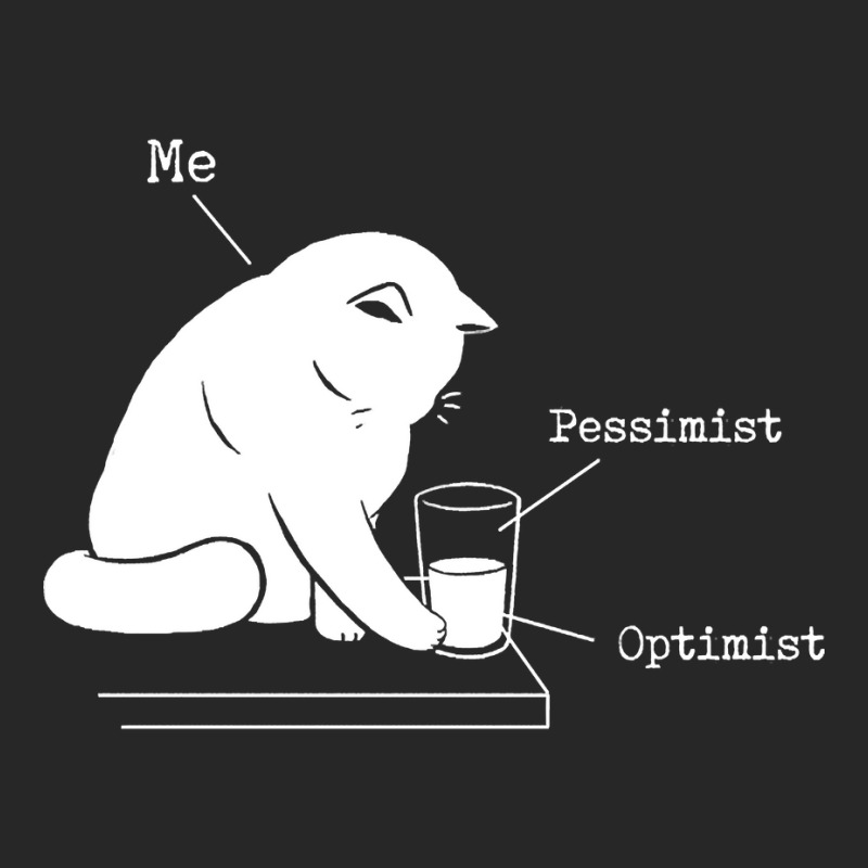 Glass Graphic - Optimist And Pessimist - Funny Cat Women's Pajamas Set by Kosdapen517 | Artistshot