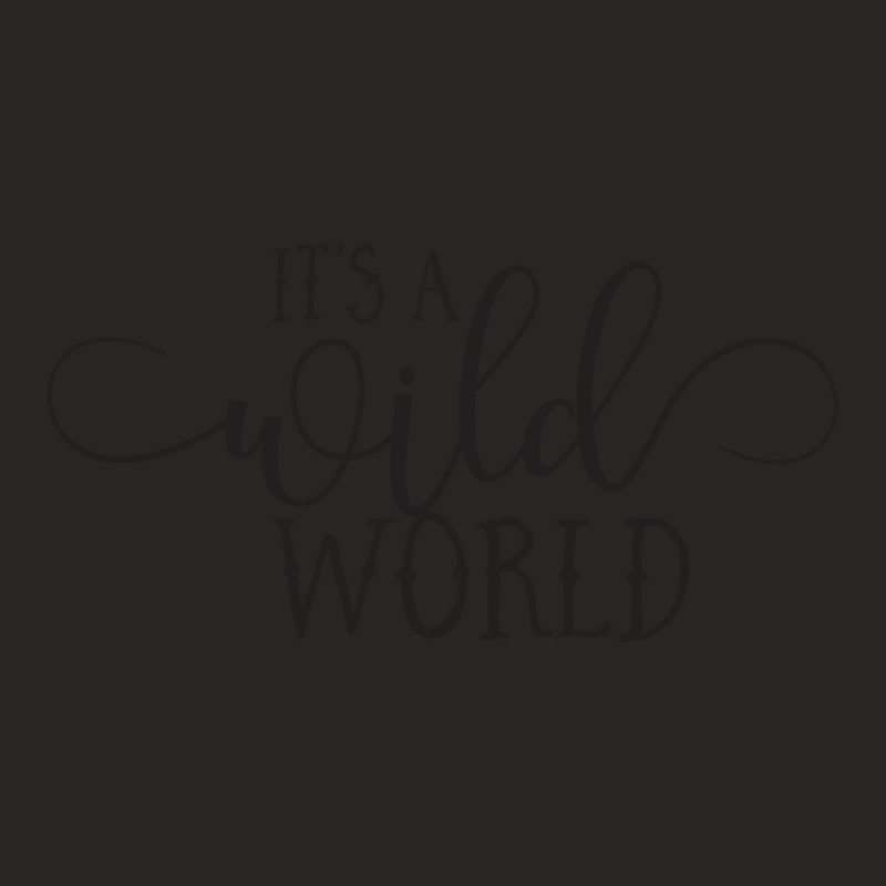 Wild World - Modern Typography Classic Rock Music Lyrics Design Ladies Fitted T-Shirt by JosephVanlandingham | Artistshot