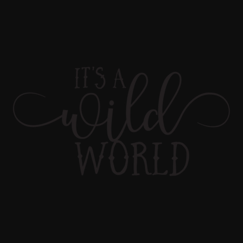 Wild World - Modern Typography Classic Rock Music Lyrics Design Crop Top by JosephVanlandingham | Artistshot