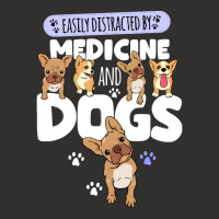 Medicine Easily Distracted By Medicine And Dogs Champion Hoodie | Artistshot