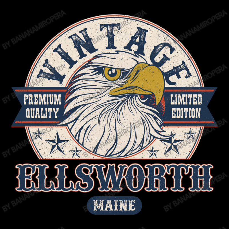 Retro Bald Eagle Ellsworth Maine Vintage Limited Edition Adjustable Cap by Bananamiropera | Artistshot