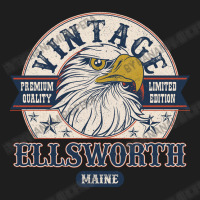 Retro Bald Eagle Ellsworth Maine Vintage Limited Edition Classic T-shirt | Artistshot