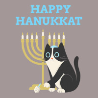 Happy Hanukkat Hanukkah Jewish Cat Kitty Lover Menorah Vintage Short | Artistshot