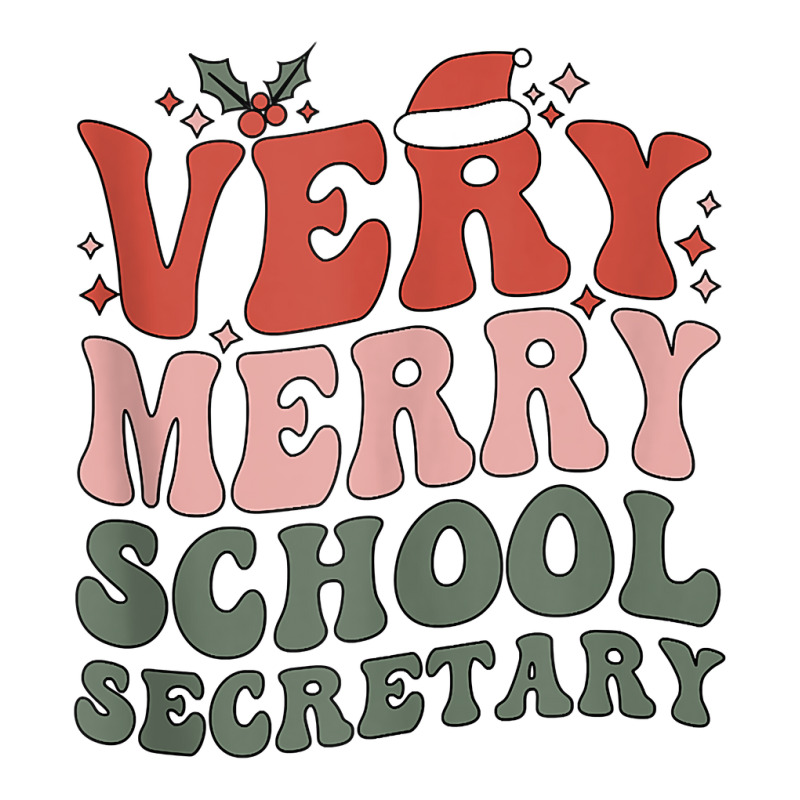 Merry School Secretary Christmas School Secretary Xmas Party Tank Top Unisex Hoodie | Artistshot