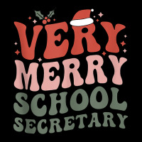 Merry School Secretary Christmas School Secretary Xmas Party Tank Top Men's 3/4 Sleeve Pajama Set | Artistshot