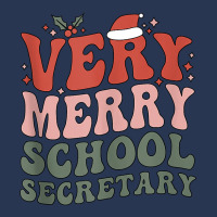 Merry School Secretary Christmas School Secretary Xmas Party Tank Top Men Denim Jacket | Artistshot