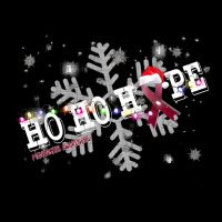 Meningitis Fighter Meningitis Awareness - Ho Ho Hope Cure Christmas Adjustable Cap | Artistshot