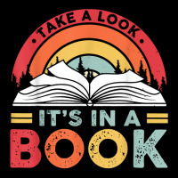 Take A Look It's In A Book Reading Vintage Retro Rainbow T Shirt Cropped Hoodie | Artistshot