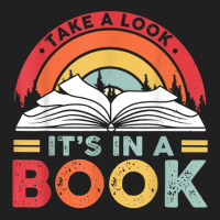 Take A Look It's In A Book Reading Vintage Retro Rainbow T Shirt Ladies Polo Shirt | Artistshot