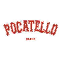 Pocatello Idaho Id Red Letter Graphic On Pocatello Sweatshirt Men's T-shirt Pajama Set | Artistshot