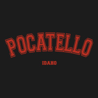 Pocatello Idaho Id Red Letter Graphic On Pocatello Sweatshirt Hoodie & Jogger Set | Artistshot