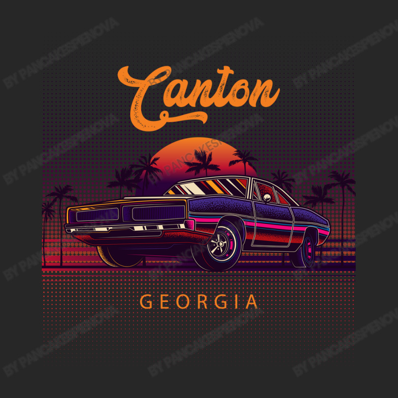 Canton Georgia Retro Vintage 80s 90s Muscle Cars Retrowave Aesthetic Men's T-shirt Pajama Set | Artistshot