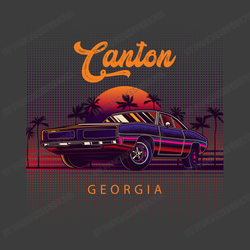 Canton Georgia Retro Vintage 80s 90s Muscle Cars Retrowave Aesthetic Men's Polo Shirt | Artistshot