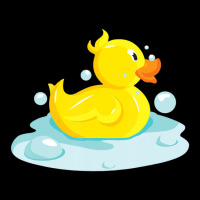 Cute Yellow Duck Rubber Ducky Duckie Bathtub Party Day V-neck Tee | Artistshot