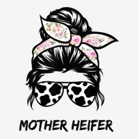 Mother Heifer Farmer Mom Cow Messy Bun Hair Bandana Cow T Shirt Camper Cup | Artistshot