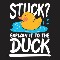 Duck,lover,stuck,explain,it,to,the,duck,family,funny,fatherday,father, T-shirt | Artistshot