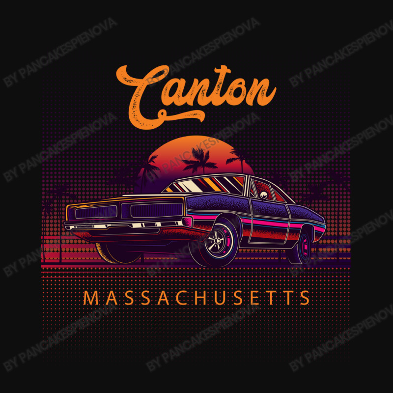 Canton Massachusetts Retro Vintage 80s 90s Muscle Cars Retrowave Aesth Crop Top | Artistshot