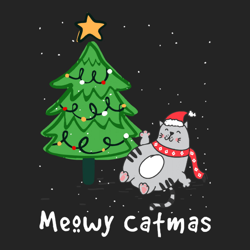 Meowy Catmas Cat Christmas Tree Xmas Meowy Catmas Cat Christmas Tree X 3/4 Sleeve Shirt by kerchingparticular | Artistshot